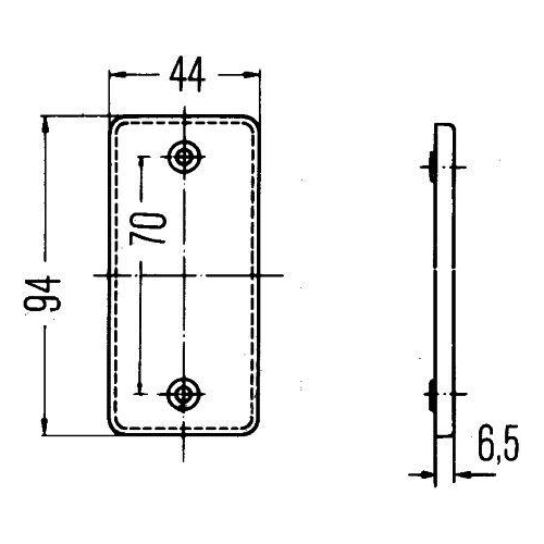 Hella 8RA 003 326-011 Rückstrahler Links Rechts für Auwärter Daf Fiat Ford Iveco