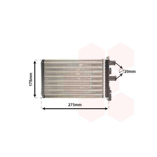 Van Wezel 58006239 Wärmetauscher Innenraumheizung Hinten für VW