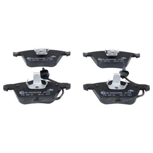 Ate 13.0470-7201.2 Bremsbelagsatz Scheibenbremse Vorderachse für Seat Vag