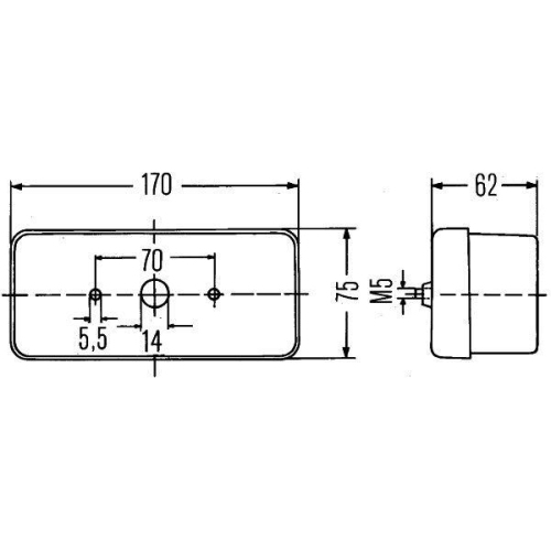 Hella 2SD 002 582-011 Heckleuchte Links für Aebi Audi International Harv. Volvo