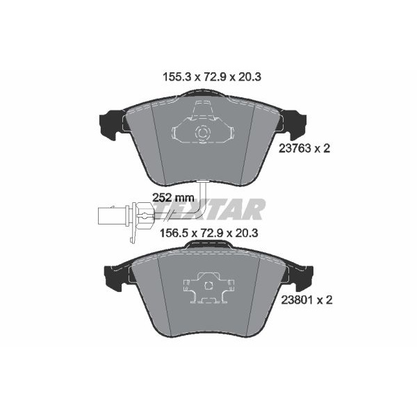 Textar Bremsscheiben 320mm Beläge vorne für AUDI A4 B6 B7