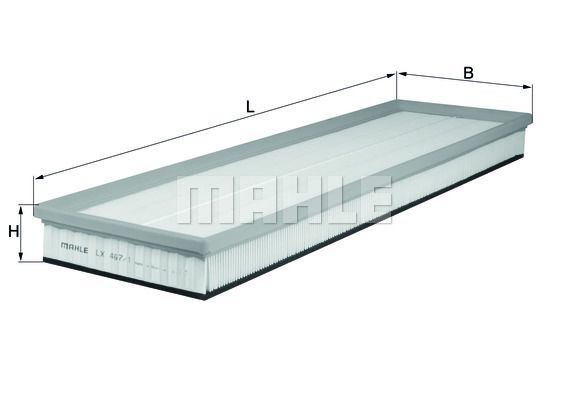 MAHLE/KNECHT Luftfiltereinsatz LX 467/1  