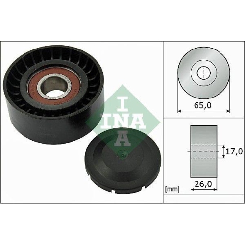 Schaeffler Ina 532 0557 10 Umlenk /führungsrolle Keilrippenriemen für Audi Seat