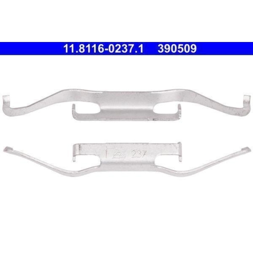 Ate 11.8116-0237.1 Feder Bremssattel Vorderachse für Citroën Fiat Opel Peugeot