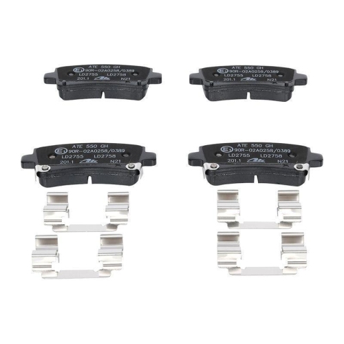 Ate 13.0470-2755.2 Bremsbelagsatz Scheibenbremse Hinterachse für Opel Saab