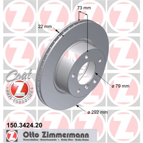 Original Zimmermann Bremsen Set 2 Bremsscheiben 4 Bremsbeläge vorne 