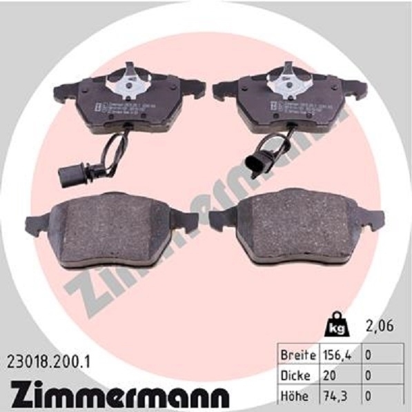 Zimmermann Bremsscheiben Beläge vorne hinten für AUDI A4 8E B6 B7 SEAT Exeo 3R