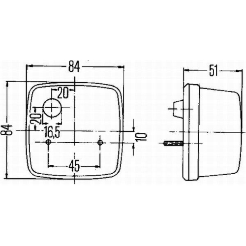 Hella 2SW 003 014-131 Heckleuchte Links Rechts für Aebi Daf Iveco Kässbohrer O&k
