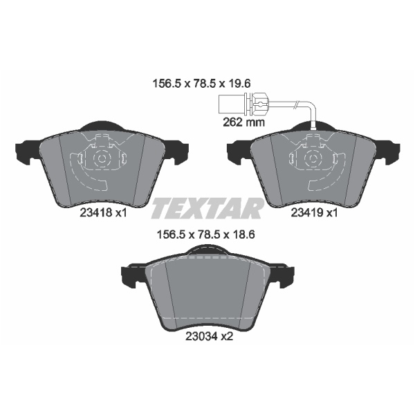 Textar Bremsscheiben Beläge vorne für VW Sharan 7M 1.9 Tdi 96 Kw 130 Ps