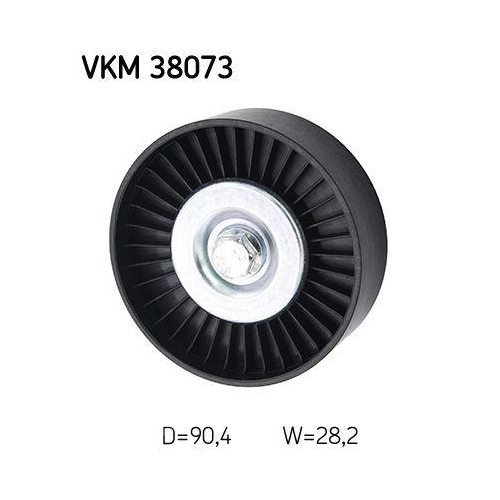 Skf VKM 38073 Umlenk /führungsrolle Keilrippenriemen Links Oben Mercedes Benz