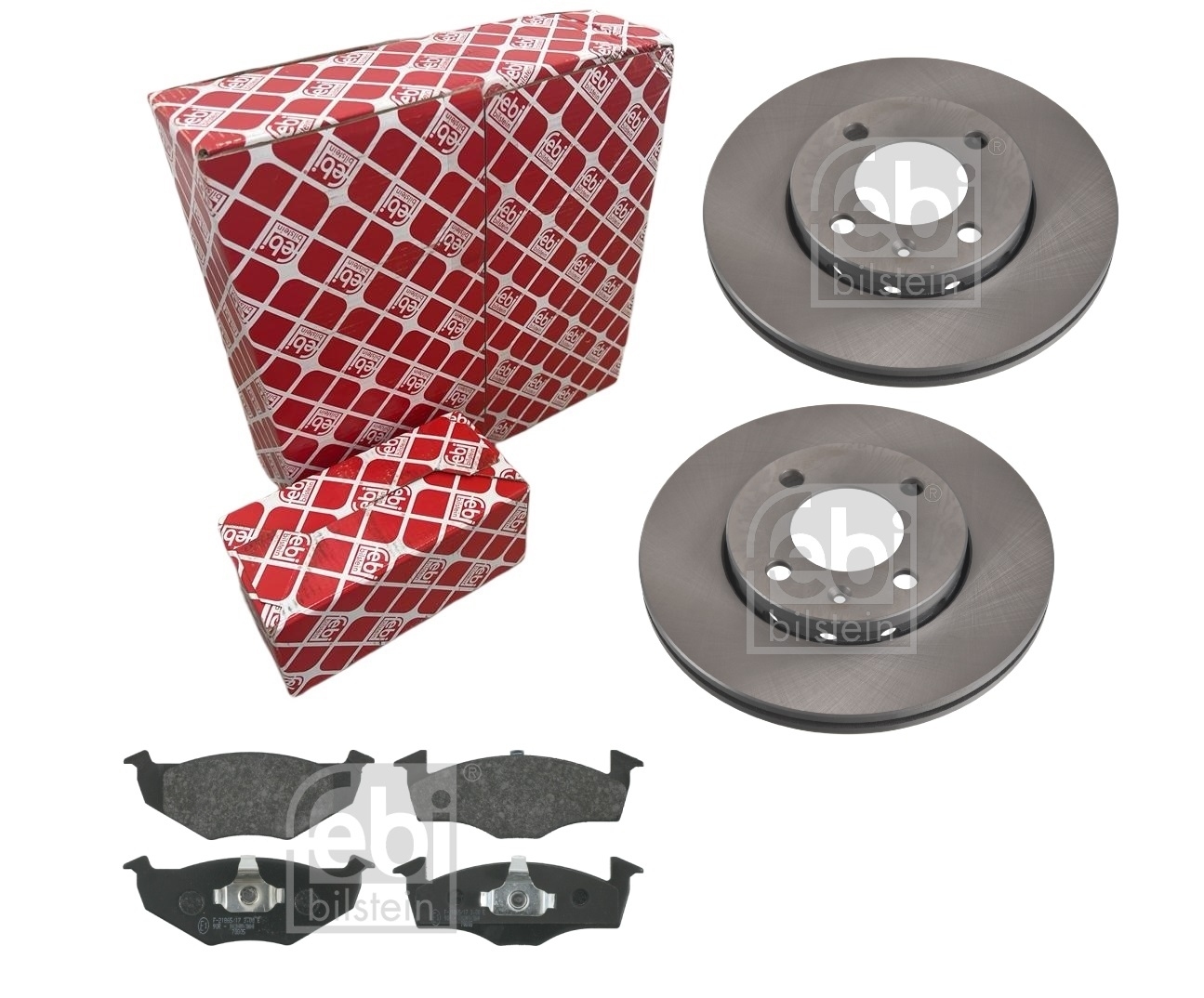 FEBI BREMSSCHEIBEN + BELÄGE VORNE für VW POLO 6N 6N2 + LUPO + SEAT AROSA 6H