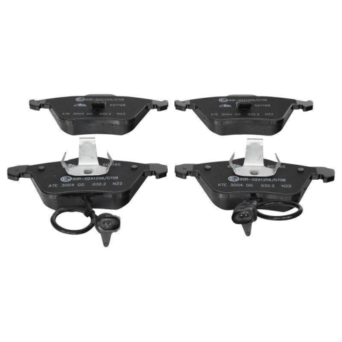 Ate 13.0460-7166.2 Bremsbelagsatz Scheibenbremse Vorderachse für Vag