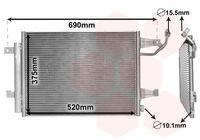 Van Wezel 32005177 Kondensator Klimaanlage für Mitsubishi