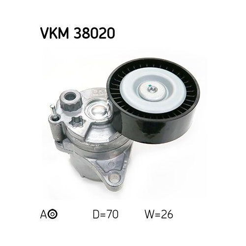 Skf VKM 38020 Riemenspanner Keilrippenriemen Links Oben Rechts Rechts Unten Jeep