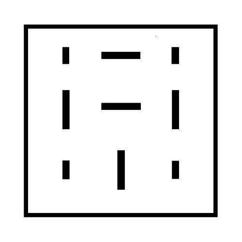 Relaissockel, 9-polig