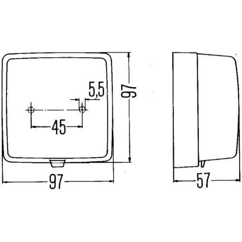 Hella 2NE 003 315-011 Nebelschlussleuchte Links Rechts für Aebi Daf Scania Faun