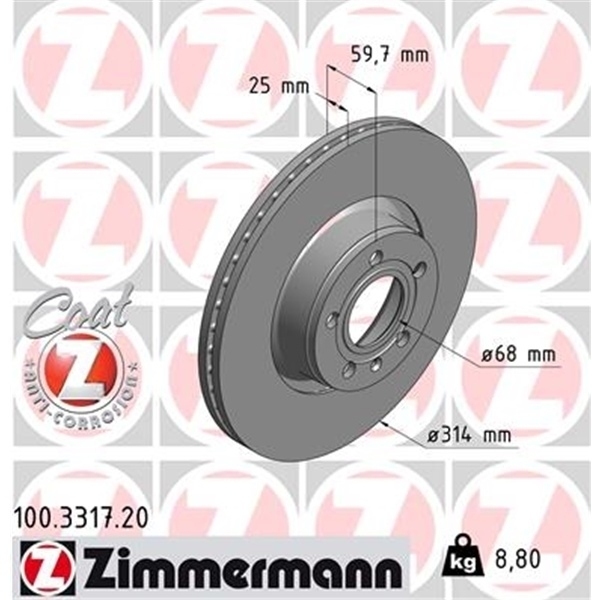ZIMMERMANN BREMSSCHEIBEN + BELÄGE VORNE + HINTEN AUDI A6 4F C6 + AVANT