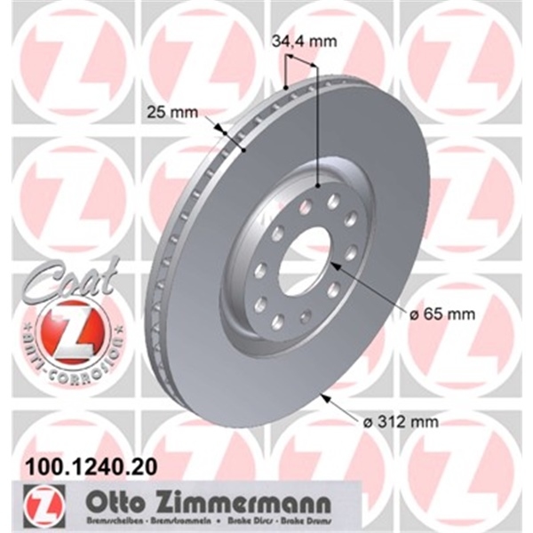 ZIMMERMANN BREMSEN SET BREMSSCHEIBEN BREMSBELÄGE VORNE AUDI A3 8L1 S3 quattro