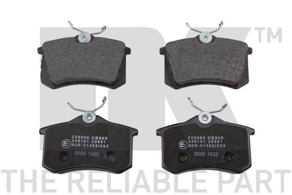 NK BREMSSCHEIBEN BELÄGE HINTEN für CITROEN DS C3 C4 DS3 Cactus Picasso Cabrio