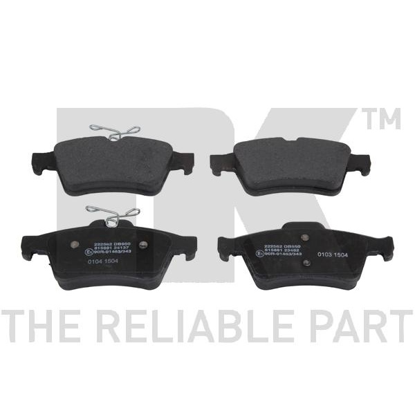 NK Bremsscheiben + Beläge vorne + hinten für FORD Focus Ii + C-Max + Focus C-Max