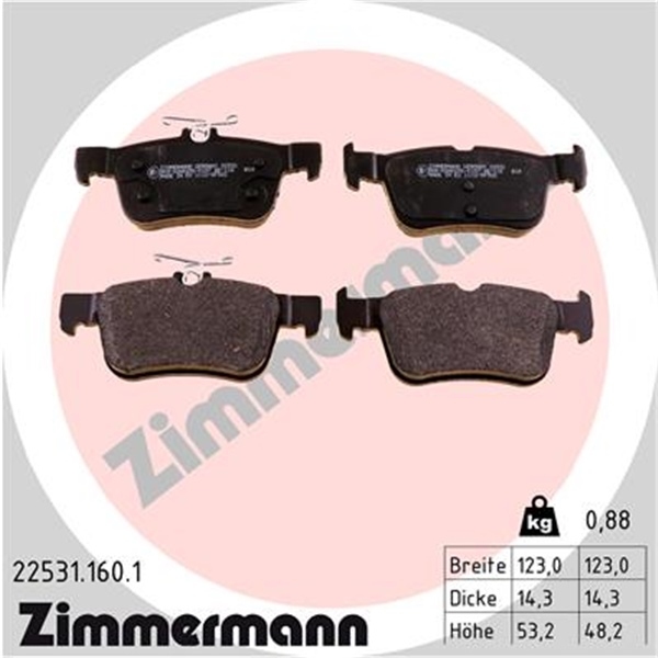 Zimmermann Bremsscheiben Ø 316Mm Beläge Für Ford Kuga 2 Mk2 hinten