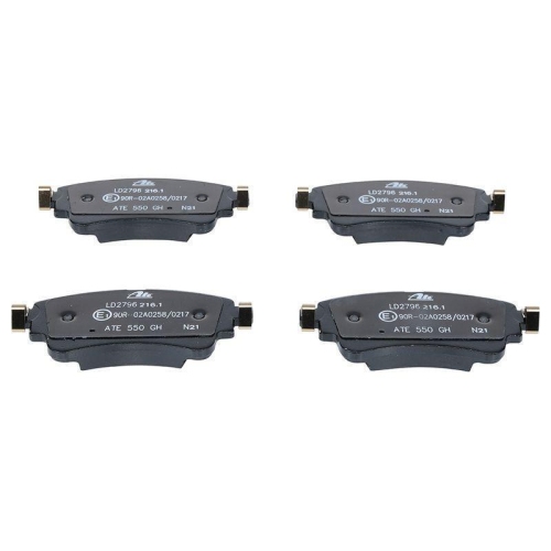 Ate 13.0470-2796.2 Bremsbelagsatz Scheibenbremse Hinterachse für Vag