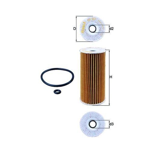 Knecht OX 201D Ölfilter für Mercedes Benz Mercedes Benz Mercedes Benz