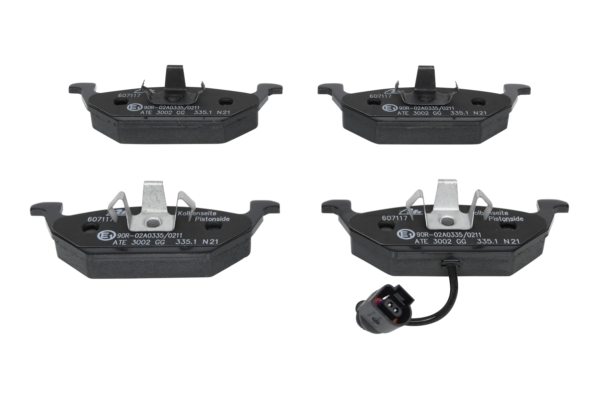 ATE BREMSE BREMSEN BREMSBELÄGE BREMSBELAG KLÖTZE KIT VORNE VW GOLF 4 IV 1J1