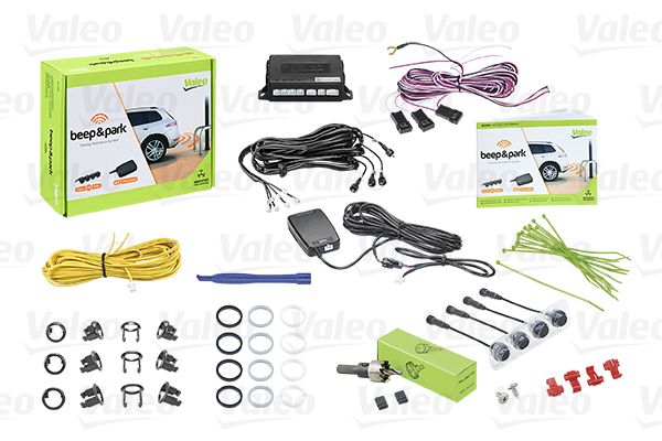 VALEO 632200 Nachrüstsatz Einparkhilfe vorne & hinten, 4 Sensoren, 12V