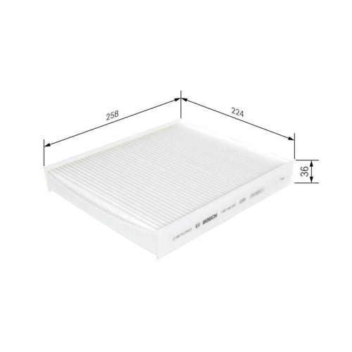 Bosch 1 987 435 002 Filter Innenraumluft für Audi Seat Skoda VW