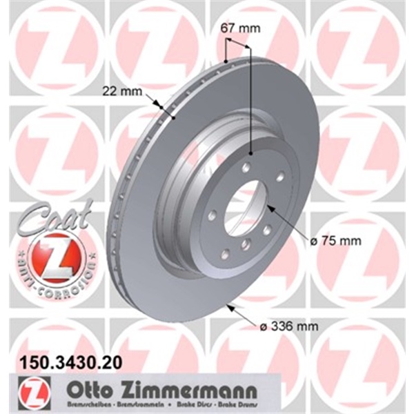 Original Zimmermann Bremsen Set 2 Bremsscheiben + 4 Bremsbeläge hinten