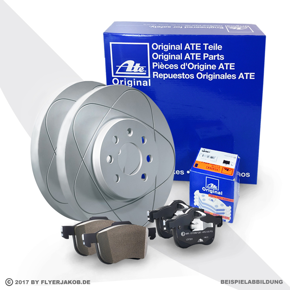 ATE Powerdisc Bremsscheiben 253 Ceramic hinten für VW Golf 5 6 AUDI A4 Octavia