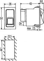 Hella 6EH 004 570-021 Schalter für Aebi Audi Auwärter Daf Iveco Man Scania VW