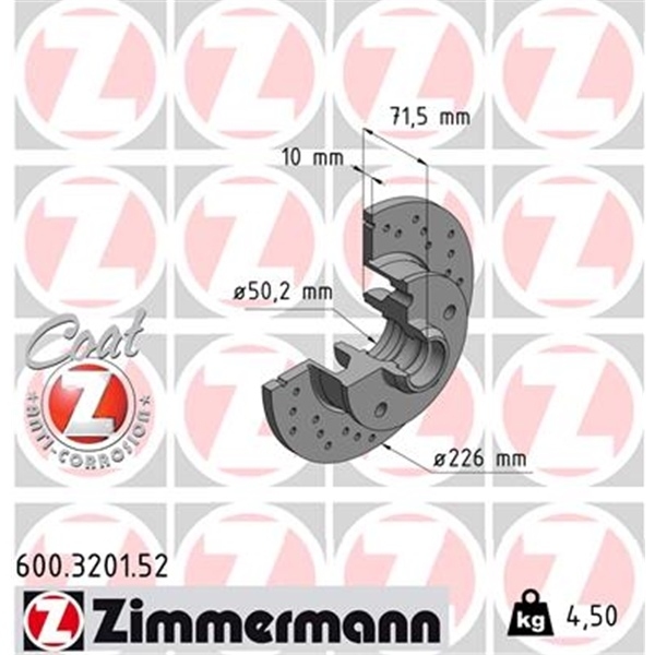ZIMMERMANN Bremsen Kit SPORT Bremsscheiben + Beläge VW Golf 3 Passat 2.0 2.8VR6
