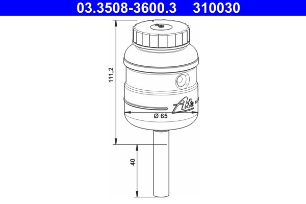 ATE Ausgleichsbehälter, Bremsflüssigkeit 03.3508-3600.3