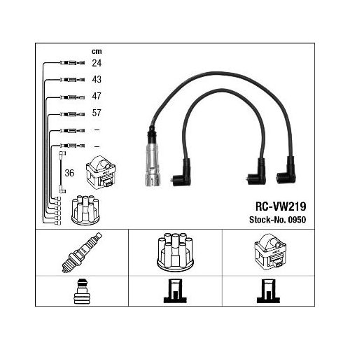 Zündleitungssatz Order-Nr. 0950