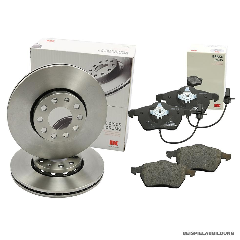 NK Bremsen Bremsenset Bremsscheiben + Beläge Vorne für AUDI A3 VW GOLF 5 PASSAT