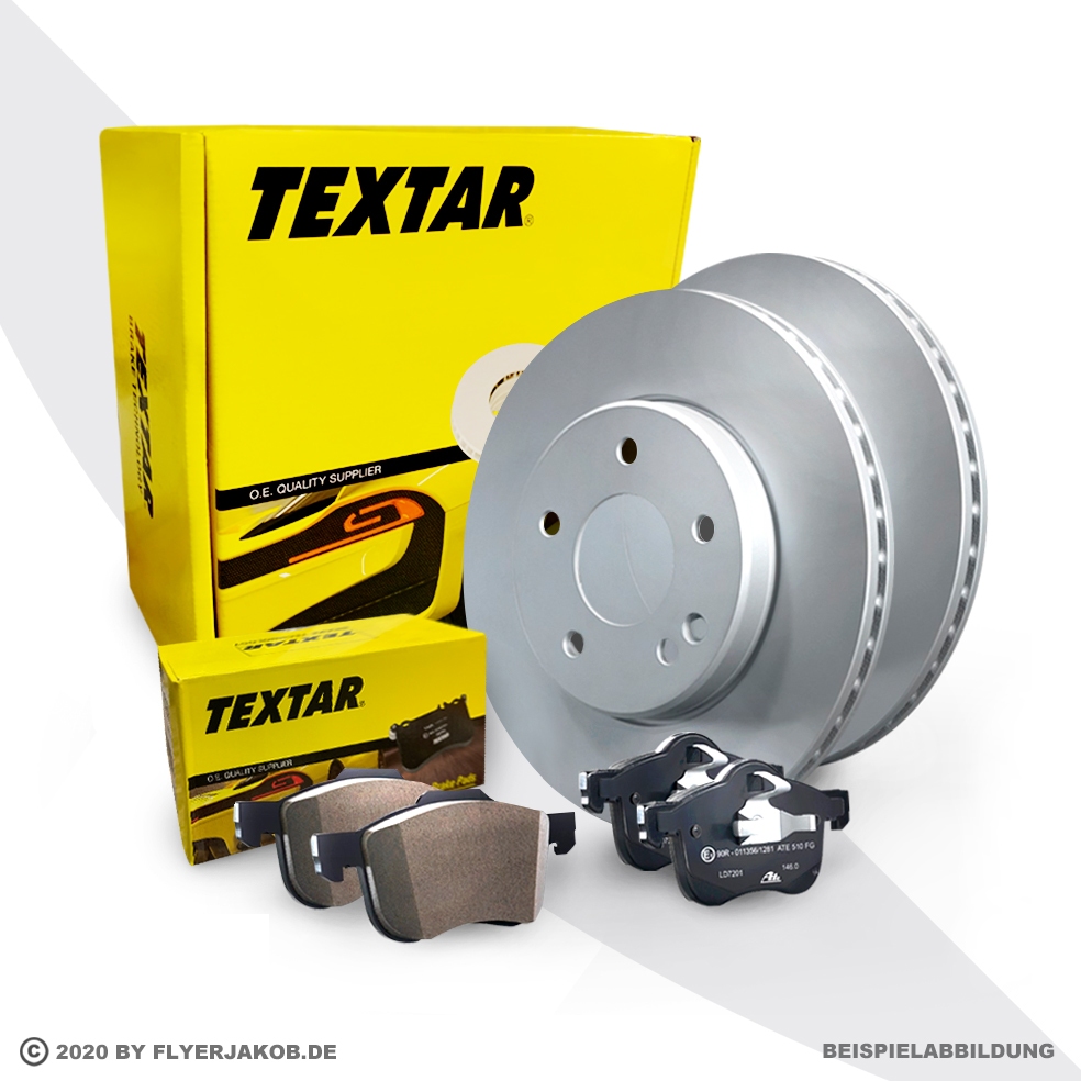 TEXTAR BREMSSCHEIBEN 257mm + BELÄGE VORNE FIAT PUNTO + GRANDE PUNTO 199
