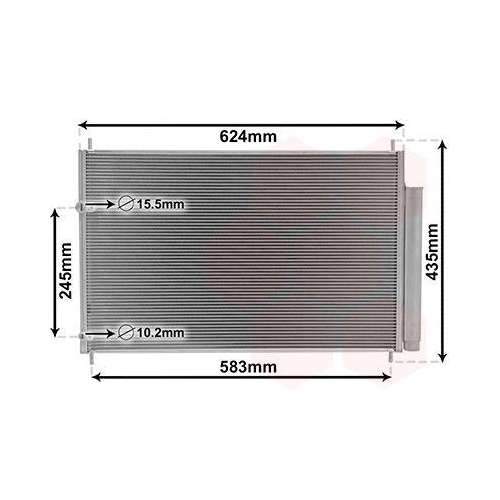 Van Wezel 53005405 Kondensator Klimaanlage für Toyota