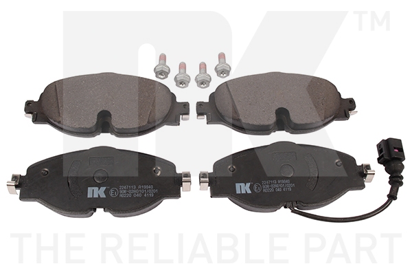 NK BREMSSCHEIBEN 288mm BELÄGE VORNE für VW GOLF 8 AUDI Q2 ATECA KAROQ