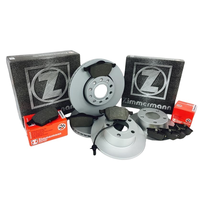 ZIMMERMANN BREMSSCHEIBEN BREMSEN SATZ VORNE HINTEN AUDI A4 AVANT 8ED B7