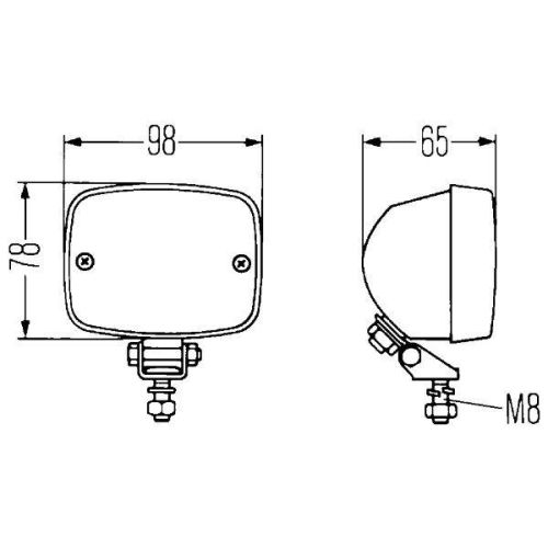 Hella 2ZR 003 030-171 Rückfahrleuchte Hinten für Aebi Auwärter Citroën Fiat O&k