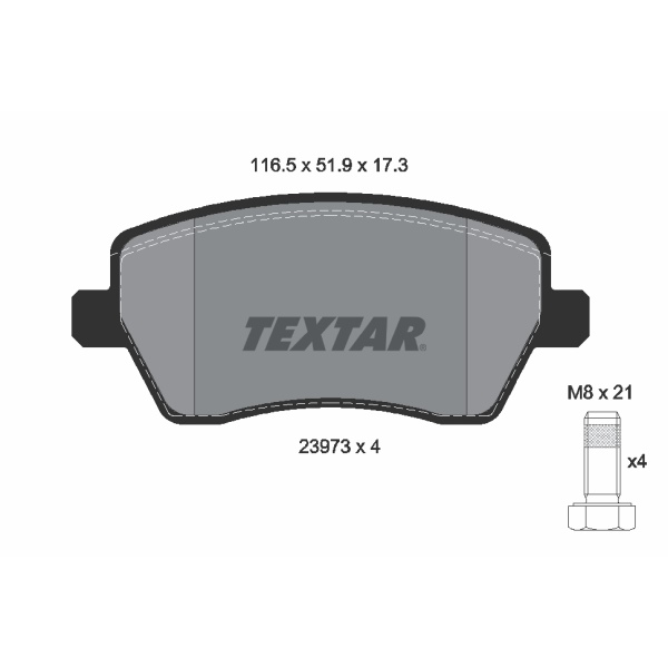 Textar Bremsenset Bremsscheiben Bremsbeläge vorne für DACIA Duster