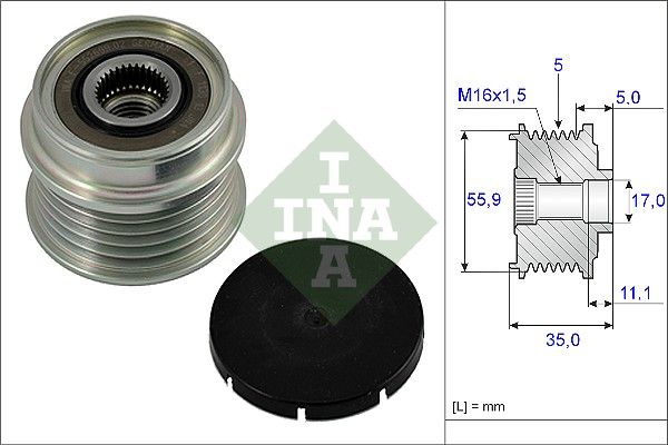 Original INA Generatorfreilauf 535 0005 10