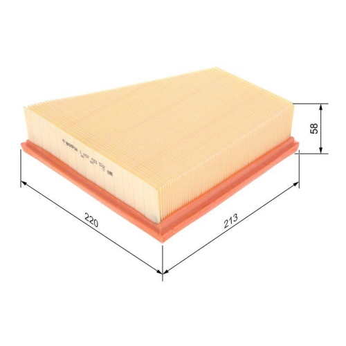 Bosch 1 457 433 532 Luftfilter für Audi Seat Skoda VW