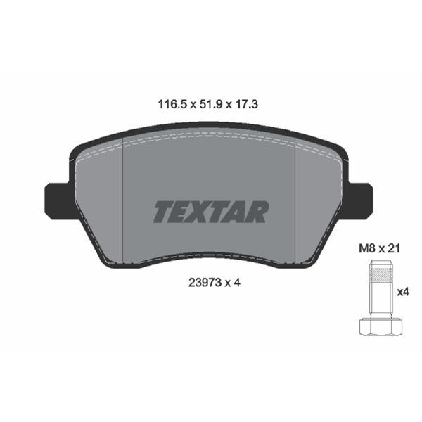Textar Bremsscheiben Beläge vorne Renault Clio 3 Modus Für Nissan Micra 3 Note