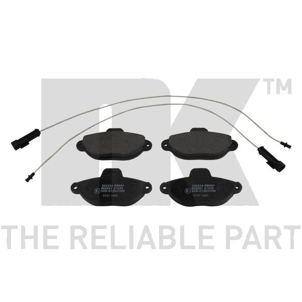 NK BREMSSCHEIBEN + BELÄGE VORNE FIAT PUNTO 176 188 + PANDA 169 + SEICENTO 187