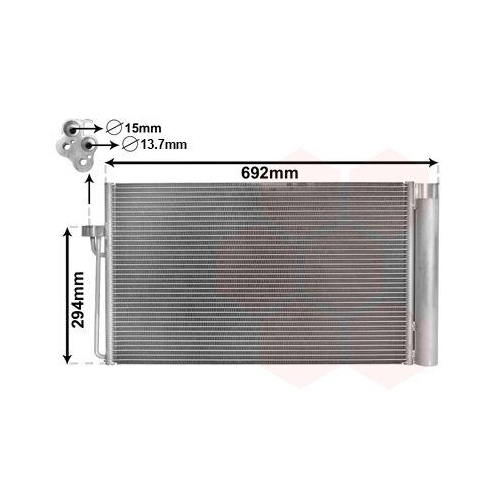 Van Wezel 06005273 Kondensator Klimaanlage für Bmw