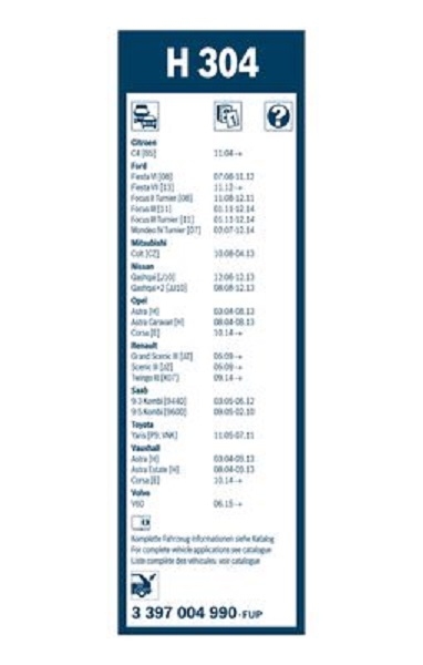 BOSCH AEROFIT SCHEIBENWISCHER VORNE + HINTEN für OPEL CORSA CORSA E auch VAN 