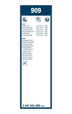 BOSCH Wischblattsatz 909 3397001909